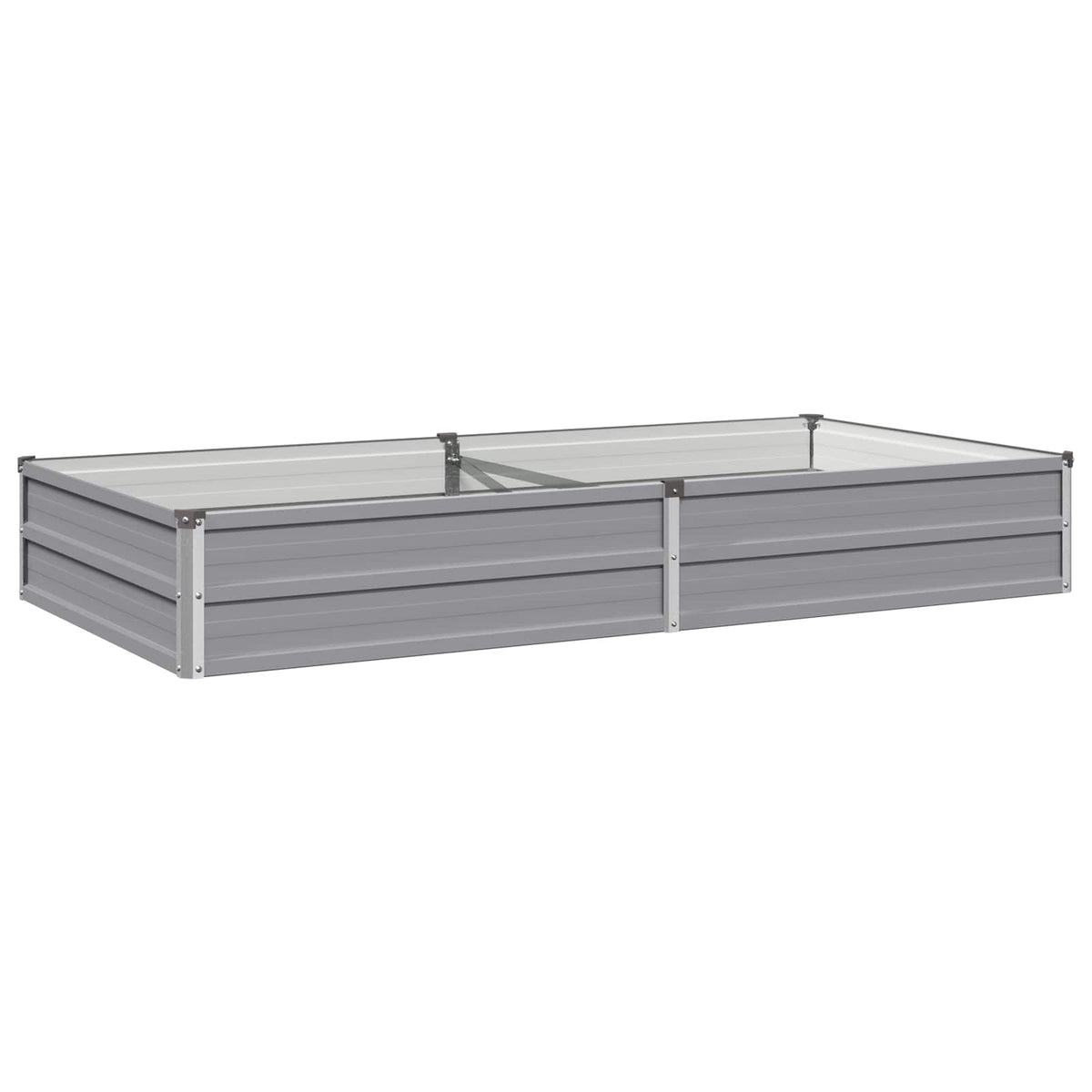 Verhoogd Tuinbed Grijs 160 x 80 x 24 cm koudgewalst staal