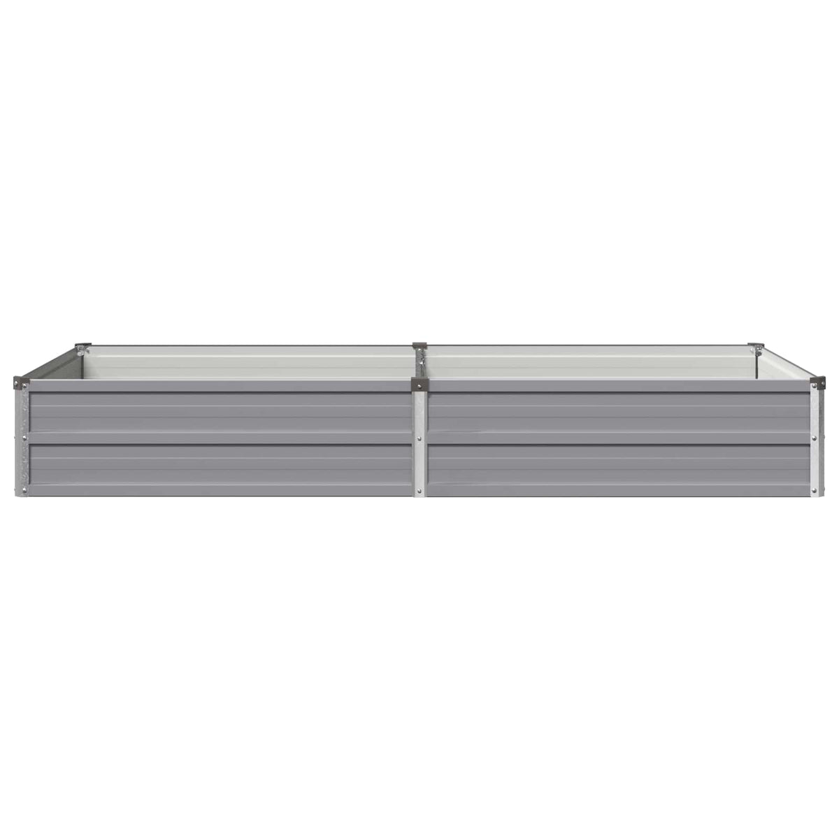 Verhoogd Tuinbed Grijs 160 x 80 x 24 cm koudgewalst staal