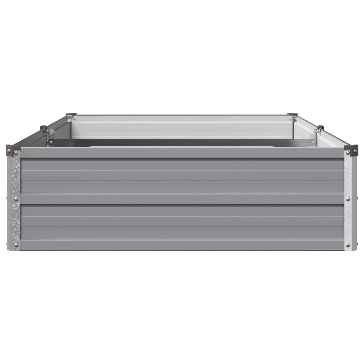 Verhoogd Tuinbed Grijs 160 x 80 x 24 cm koudgewalst staal