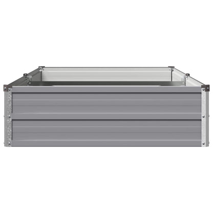 Verhoogd Tuinbed Grijs 160 x 80 x 24 cm koudgewalst staal