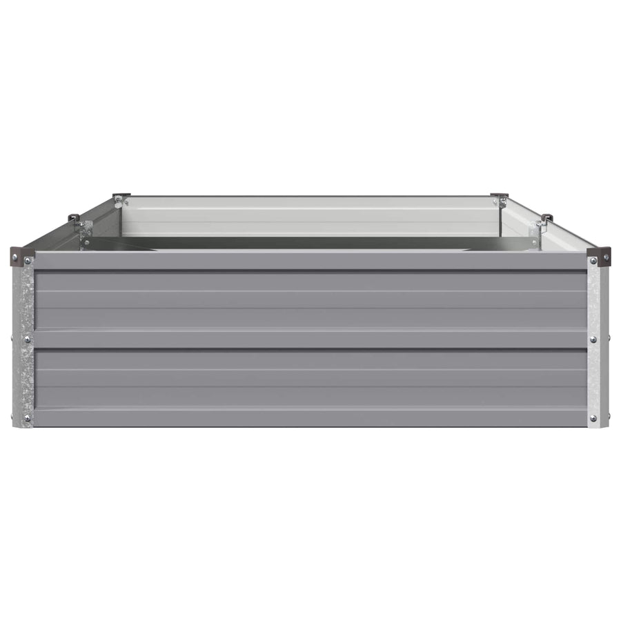 Verhoogd Tuinbed Grijs 160 x 80 x 24 cm koudgewalst staal