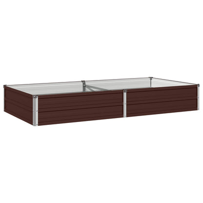 Verhoogd Tuinbed Bruin 160 x 80 x 24 cm koudgewalst staal