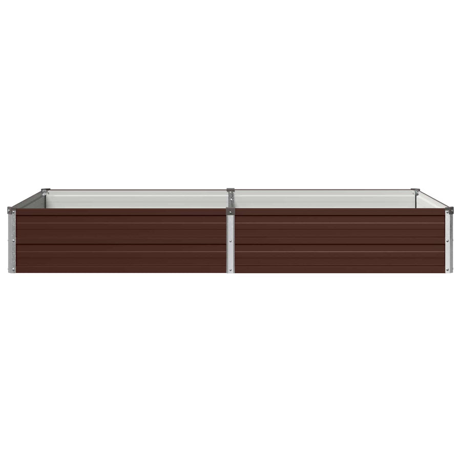 Verhoogd Tuinbed Bruin 160 x 80 x 24 cm koudgewalst staal