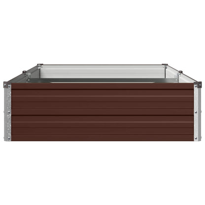 Verhoogd Tuinbed Bruin 160 x 80 x 24 cm koudgewalst staal