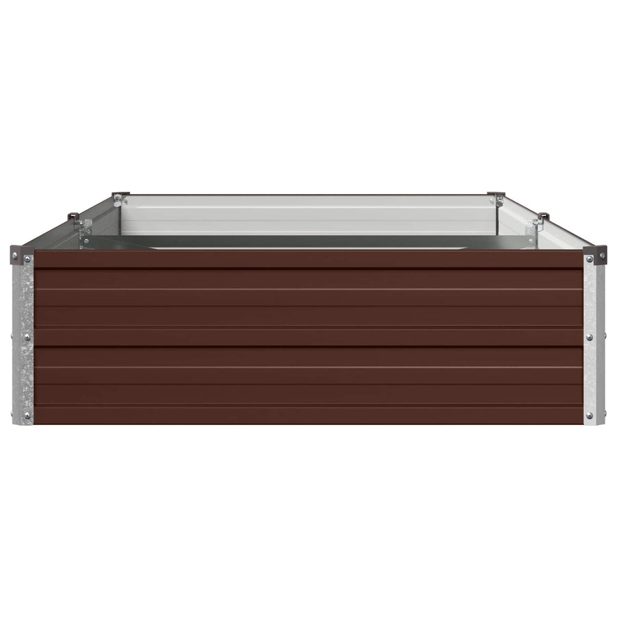 Verhoogd Tuinbed Bruin 160 x 80 x 24 cm koudgewalst staal