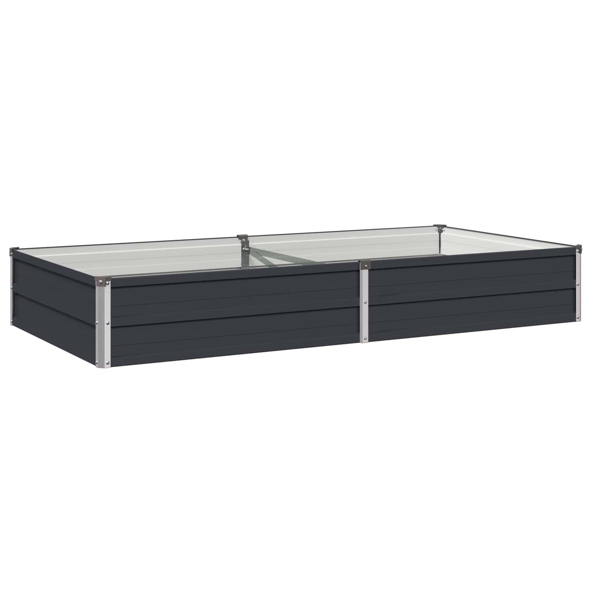 Verhoogd Tuinbed Antracietkleurig 160 x 80 x 24 cm