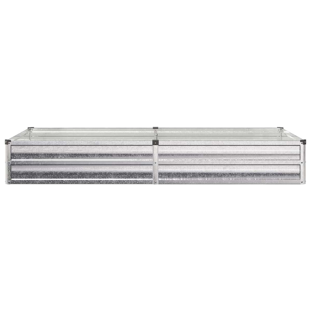 Verhoogd Tuinbed Zilverkleurig 160 x 80 x 24 cm gegalvaniseerd