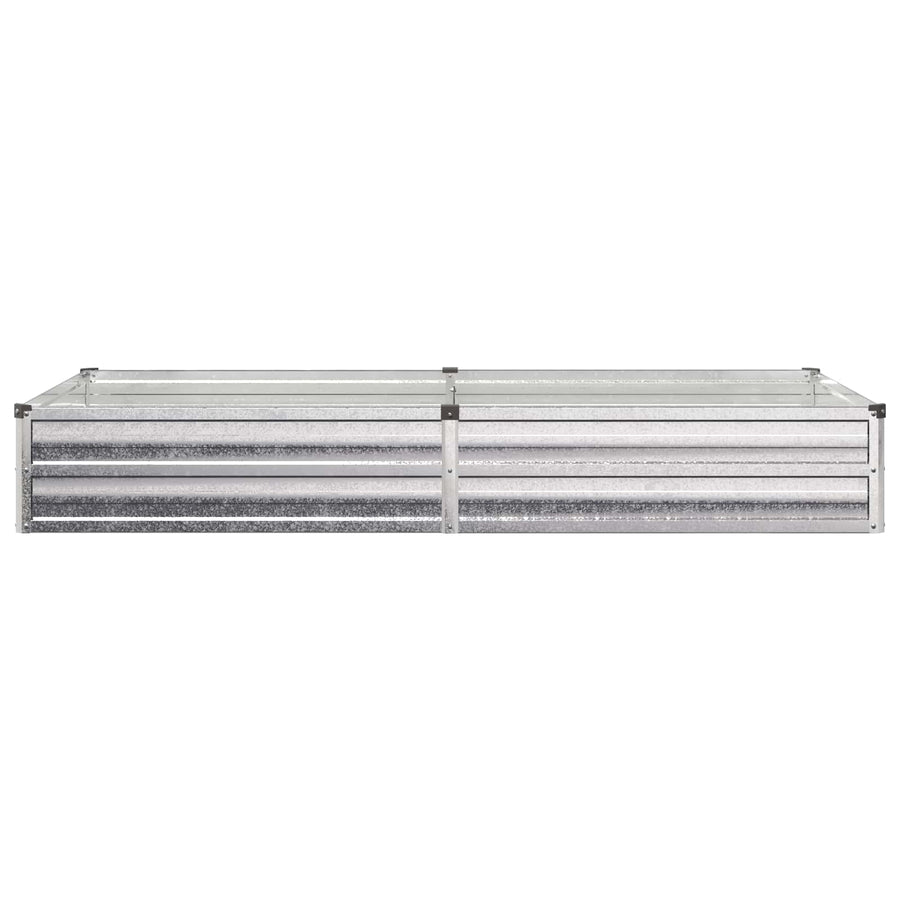 Verhoogd Tuinbed Zilverkleurig 160 x 80 x 24 cm gegalvaniseerd