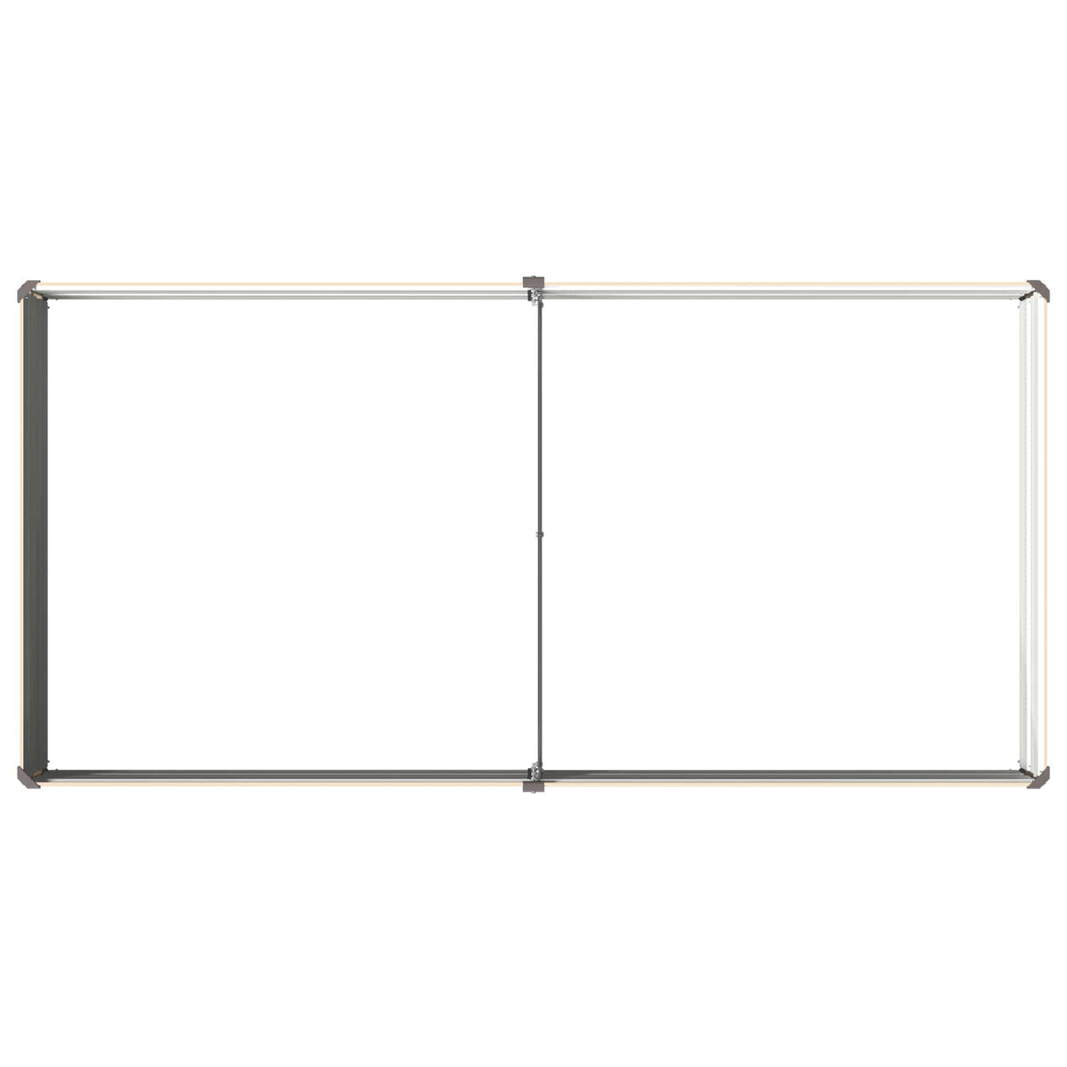 Verhoogd Tuinbed Ivoor 160 x 80 x 24 cm koudgewalst staal