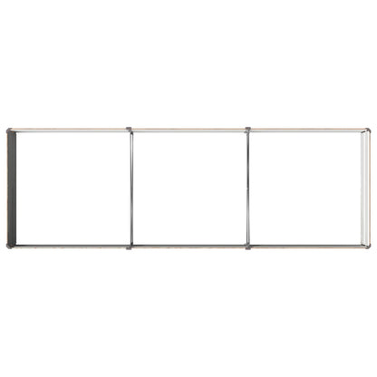 Verhoogd Tuinbed Houtbruin 240 x 80 x 24 cm koudgewalst staal