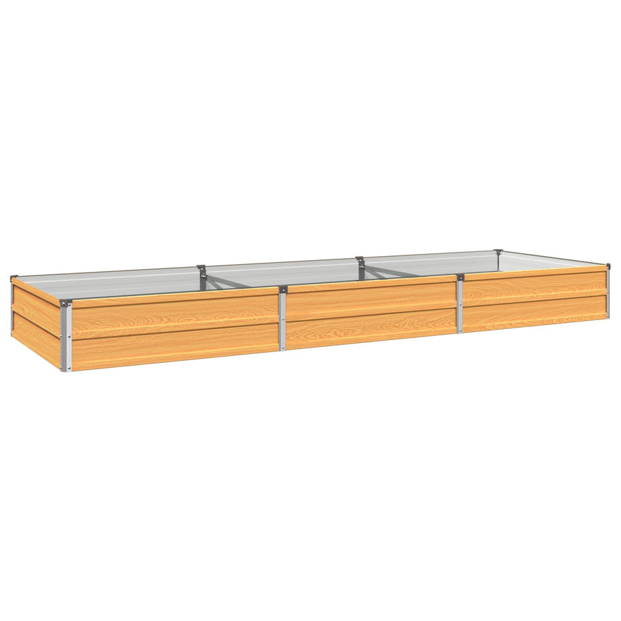 Verhoogd Tuinbed Naturel 240 x 80 x 24 cm koudgewalst staal