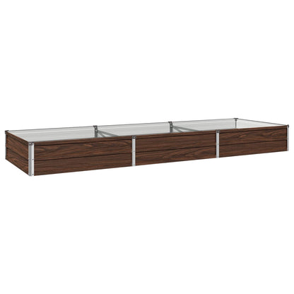 Verhoogd Tuinbed Zwart 240 x 80 x 24 cm koudgewalst staal