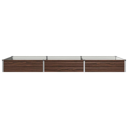 Verhoogd Tuinbed Zwart 240 x 80 x 24 cm koudgewalst staal