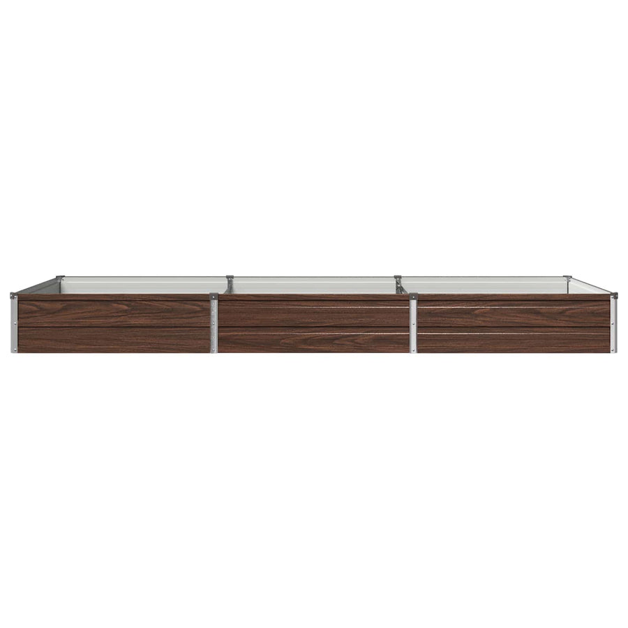 Verhoogd Tuinbed Zwart 240 x 80 x 24 cm koudgewalst staal