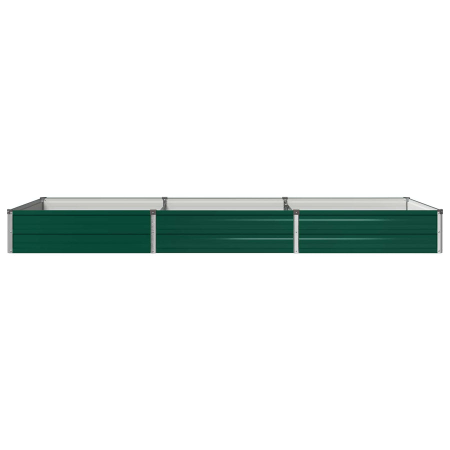 Verhoogd Tuinbed Groen 240 x 80 x 24 cm koudgewalst stalen