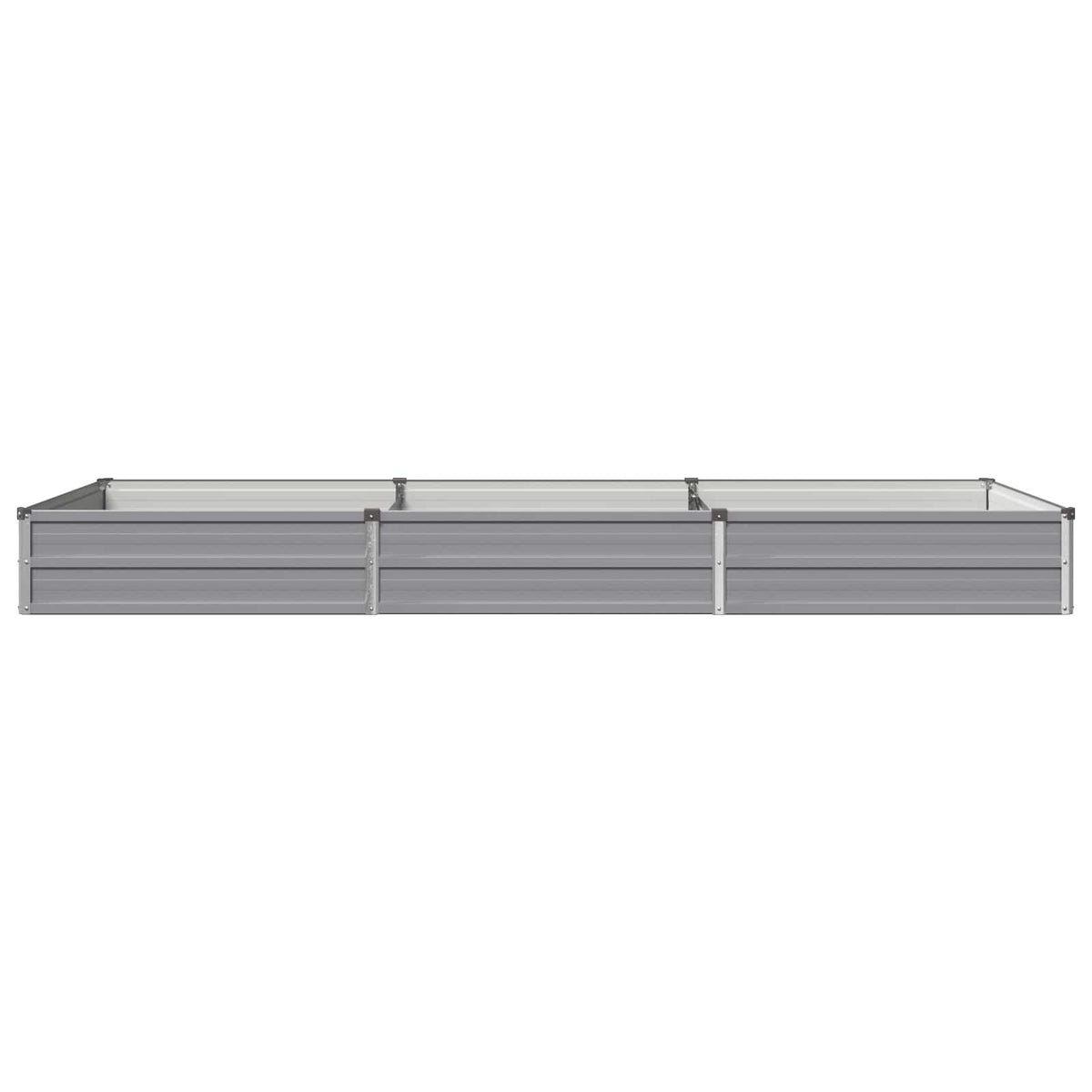 Verhoogd Tuinbed Grijs 240 x 80 x 24 cm koudgewalst staal