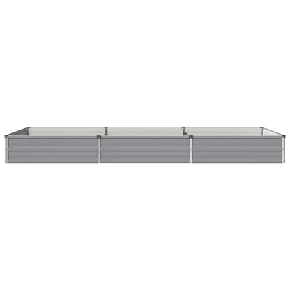 Verhoogd Tuinbed Grijs 240 x 80 x 24 cm koudgewalst staal