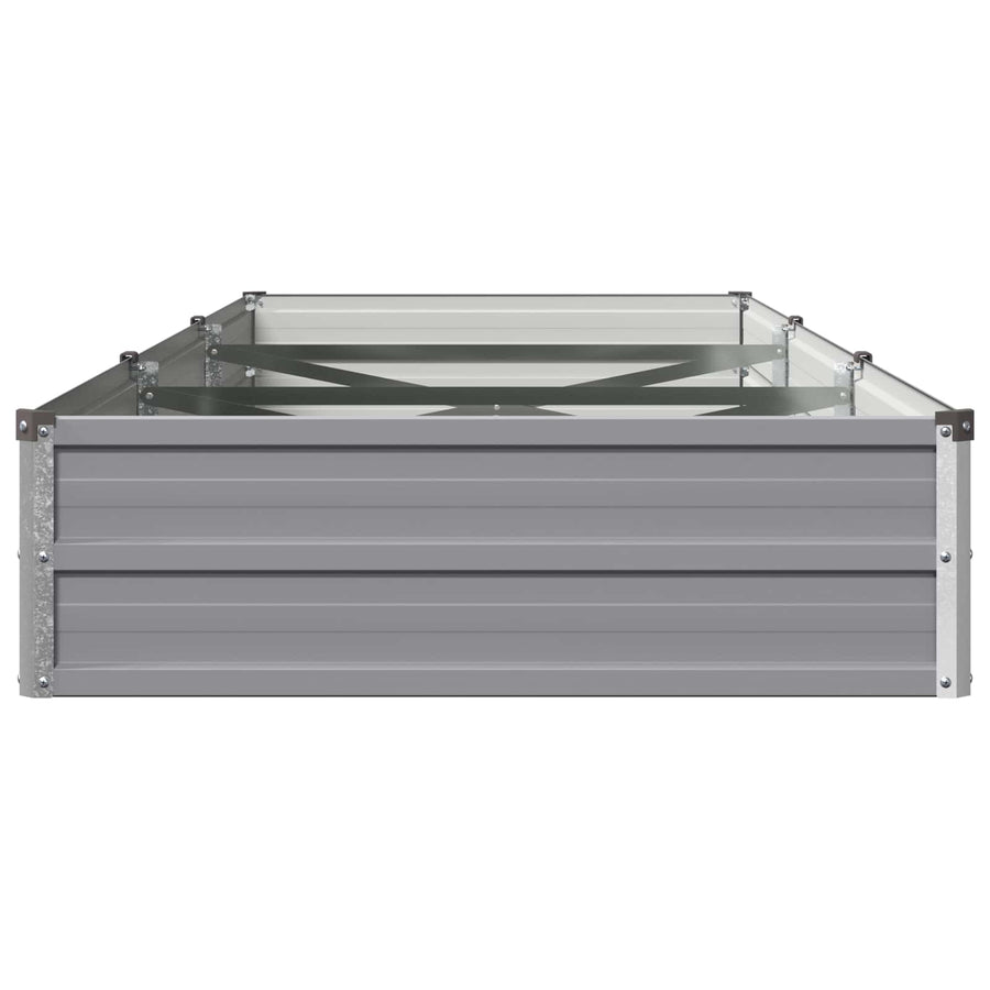 Verhoogd Tuinbed Grijs 240 x 80 x 24 cm koudgewalst staal