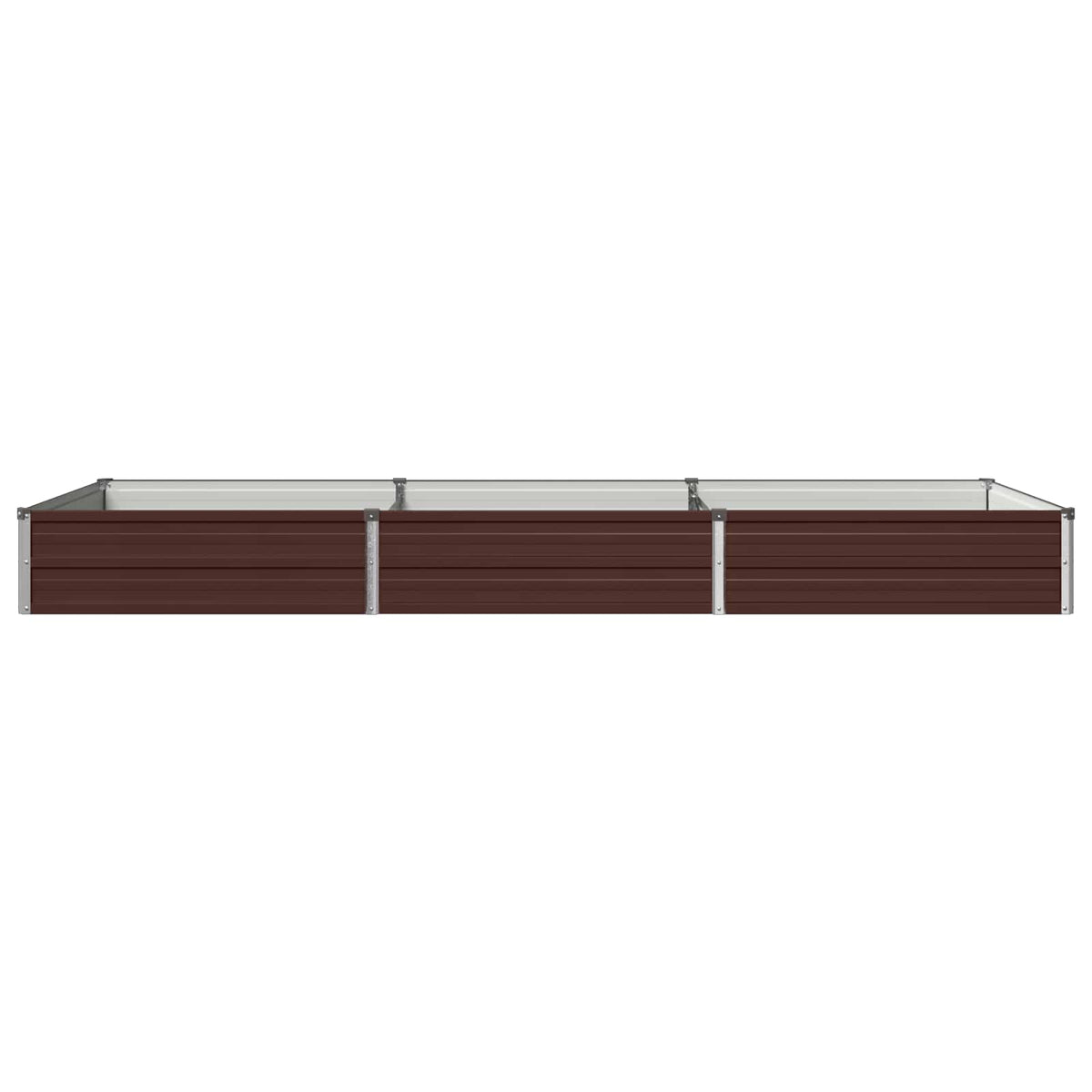 Verhoogd Tuinbed Bruin 240 x 80 x 24 cm koudgewalst staal