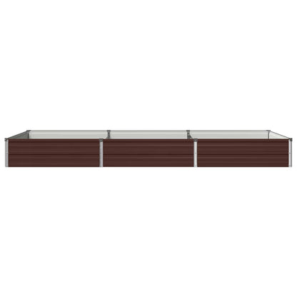 Verhoogd Tuinbed Bruin 240 x 80 x 24 cm koudgewalst staal