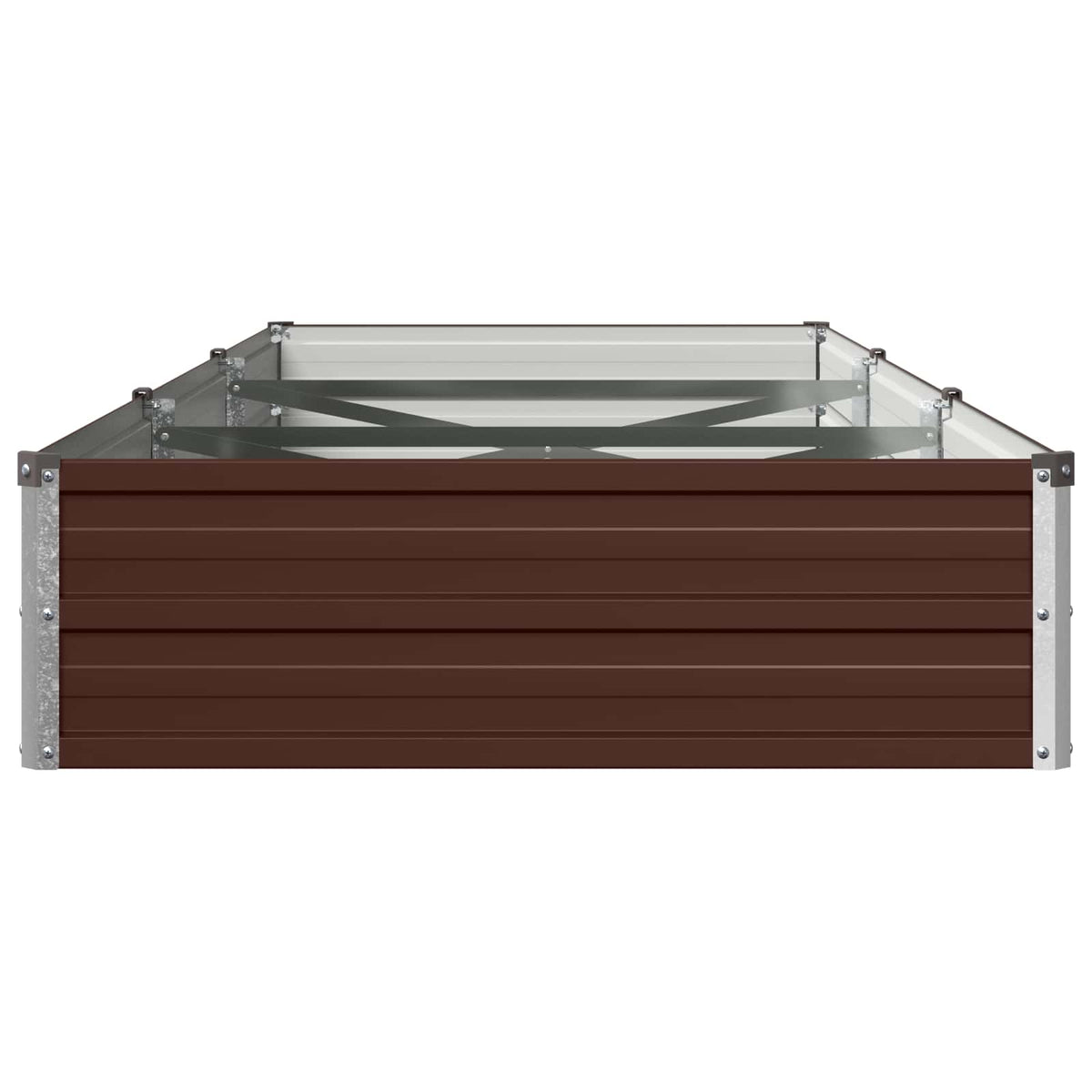 Verhoogd Tuinbed Bruin 240 x 80 x 24 cm koudgewalst staal