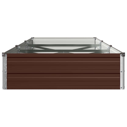 Verhoogd Tuinbed Bruin 240 x 80 x 24 cm koudgewalst staal
