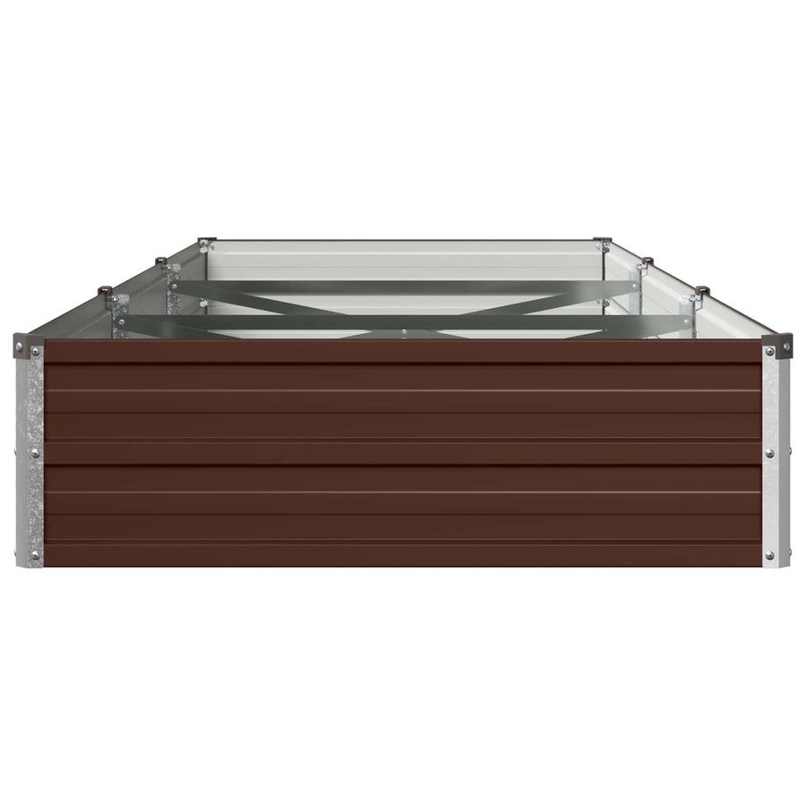 Verhoogd Tuinbed Bruin 240 x 80 x 24 cm koudgewalst staal