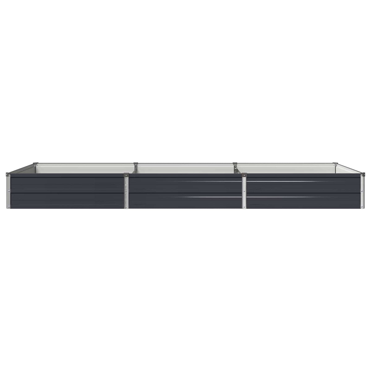 Verhoogd Tuinbed Antracietkleurig 240 x 80 x 24 cm