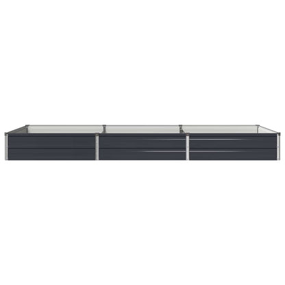 Verhoogd Tuinbed Antracietkleurig 240 x 80 x 24 cm