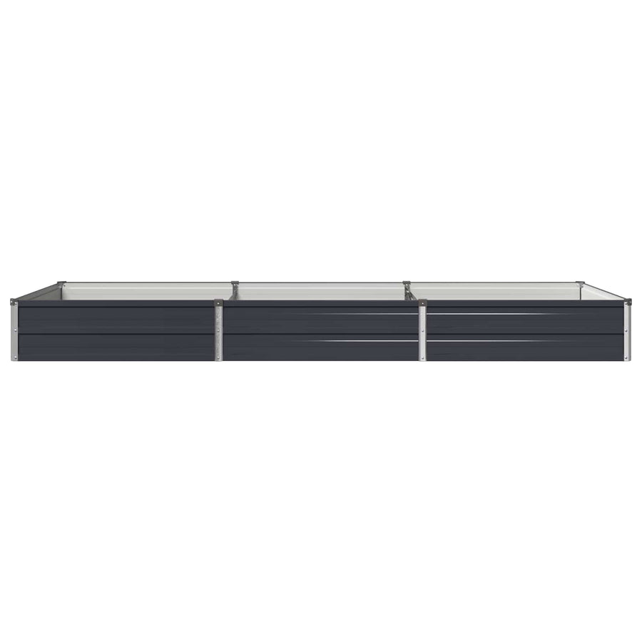 Verhoogd Tuinbed Antracietkleurig 240 x 80 x 24 cm