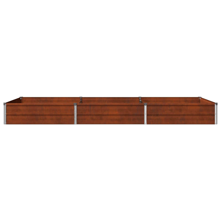 Verhoogd Tuinbed Roestig 240 x 80 x 24 cm corton