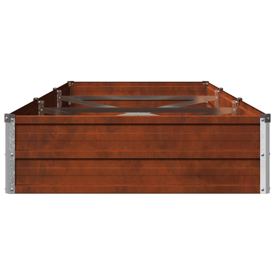 Verhoogd Tuinbed Roestig 240 x 80 x 24 cm corton