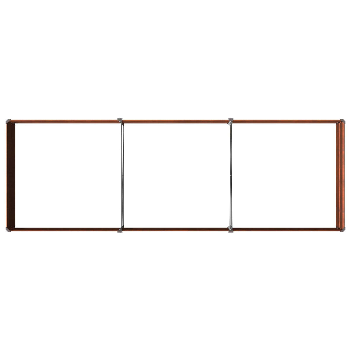 Verhoogd Tuinbed Roestig 240 x 80 x 24 cm corton