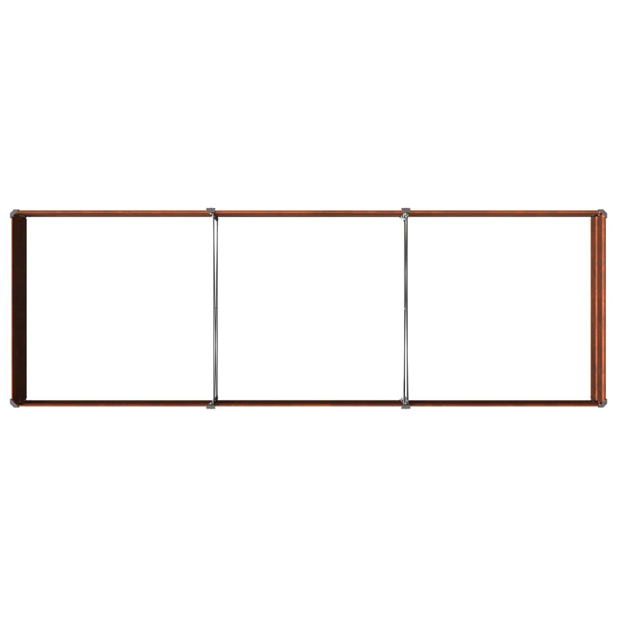 Verhoogd Tuinbed Roestig 240 x 80 x 24 cm corton