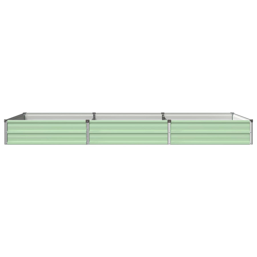 Verhoogd Tuinbed Pastelgroen 240 x 80 x 24 cm koudgewalst staal