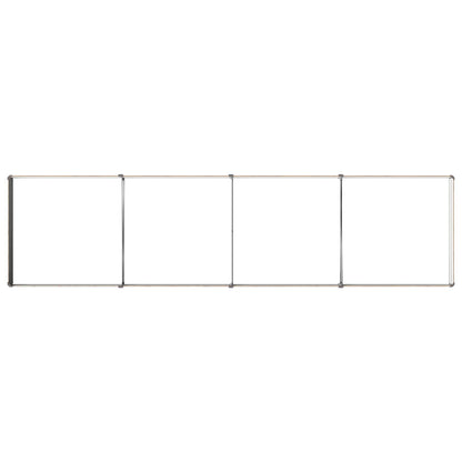 Verhoogd Tuinbed Houtbruin 320 x 80 x 24 cm koudgewalst staal