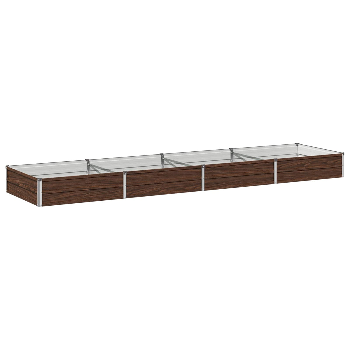 Verhoogd Tuinbed Zwart 320 x 80 x 24 cm koudgewalst staal
