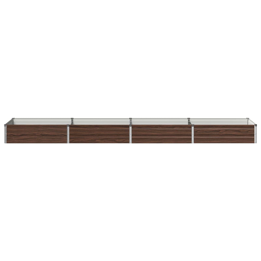 Verhoogd Tuinbed Zwart 320 x 80 x 24 cm koudgewalst staal