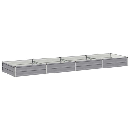 Verhoogd Tuinbed Grijs 320 x 80 x 24 cm koudgewalst staal