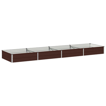 Verhoogd Tuinbed Bruin 320 x 80 x 24 cm koudgewalst staal