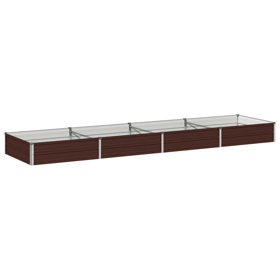 Verhoogd Tuinbed Bruin 320 x 80 x 24 cm koudgewalst staal