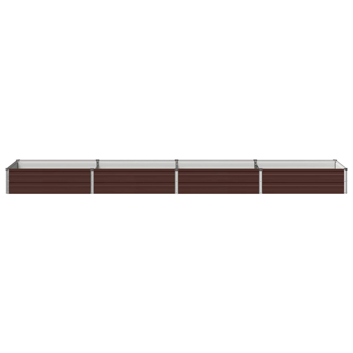 Verhoogd Tuinbed Bruin 320 x 80 x 24 cm koudgewalst staal