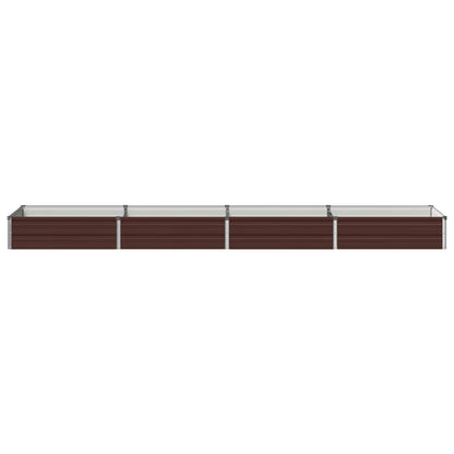 Verhoogd Tuinbed Bruin 320 x 80 x 24 cm koudgewalst staal