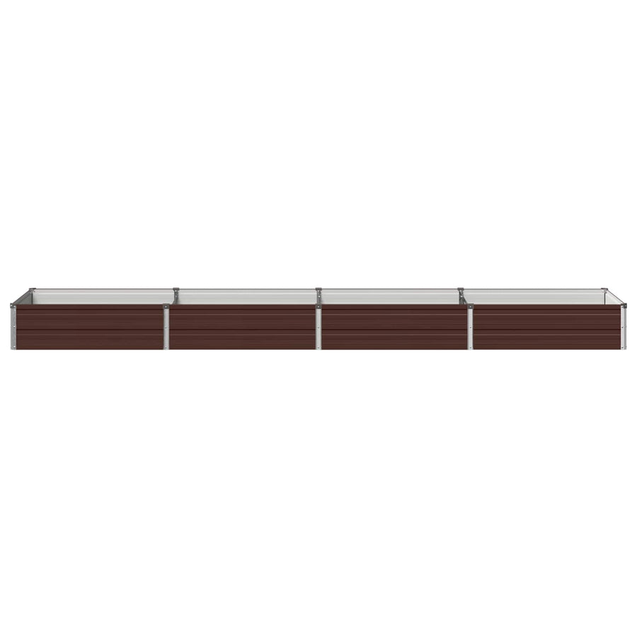 Verhoogd Tuinbed Bruin 320 x 80 x 24 cm koudgewalst staal