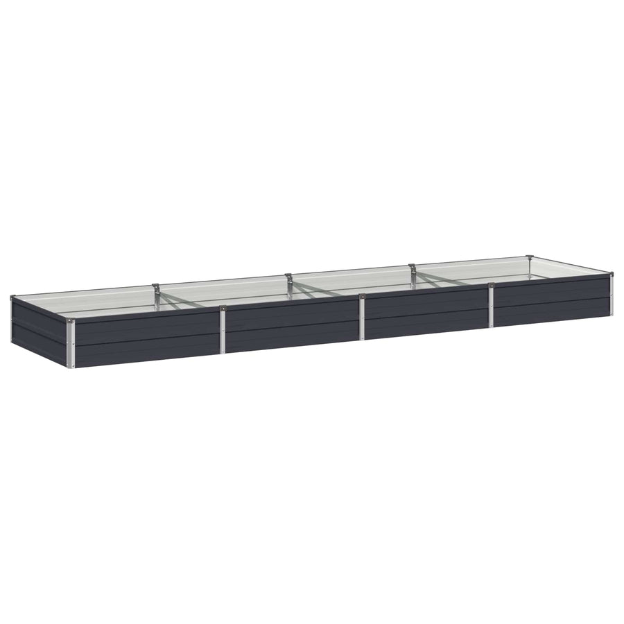 Verhoogd Tuinbed Antracietkleurig 320 x 80 x 24 cm