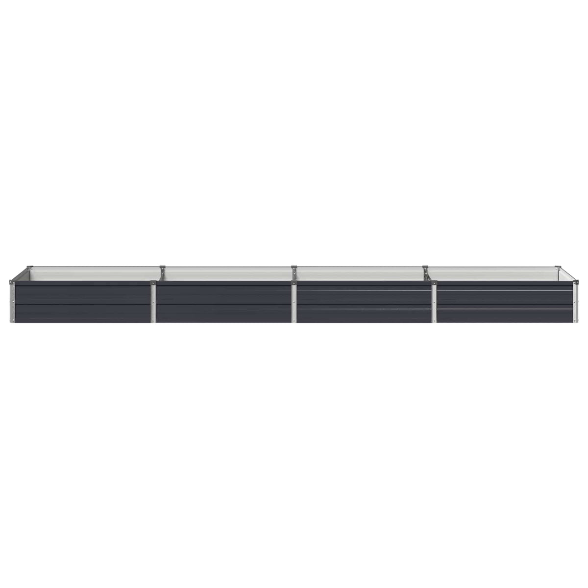 Verhoogd Tuinbed Antracietkleurig 320 x 80 x 24 cm