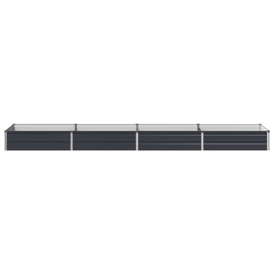 Verhoogd Tuinbed Antracietkleurig 320 x 80 x 24 cm