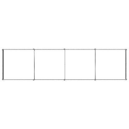 Verhoogd Tuinbed Zilverkleurig 320 x 80 x 24 cm gegalvaniseerd
