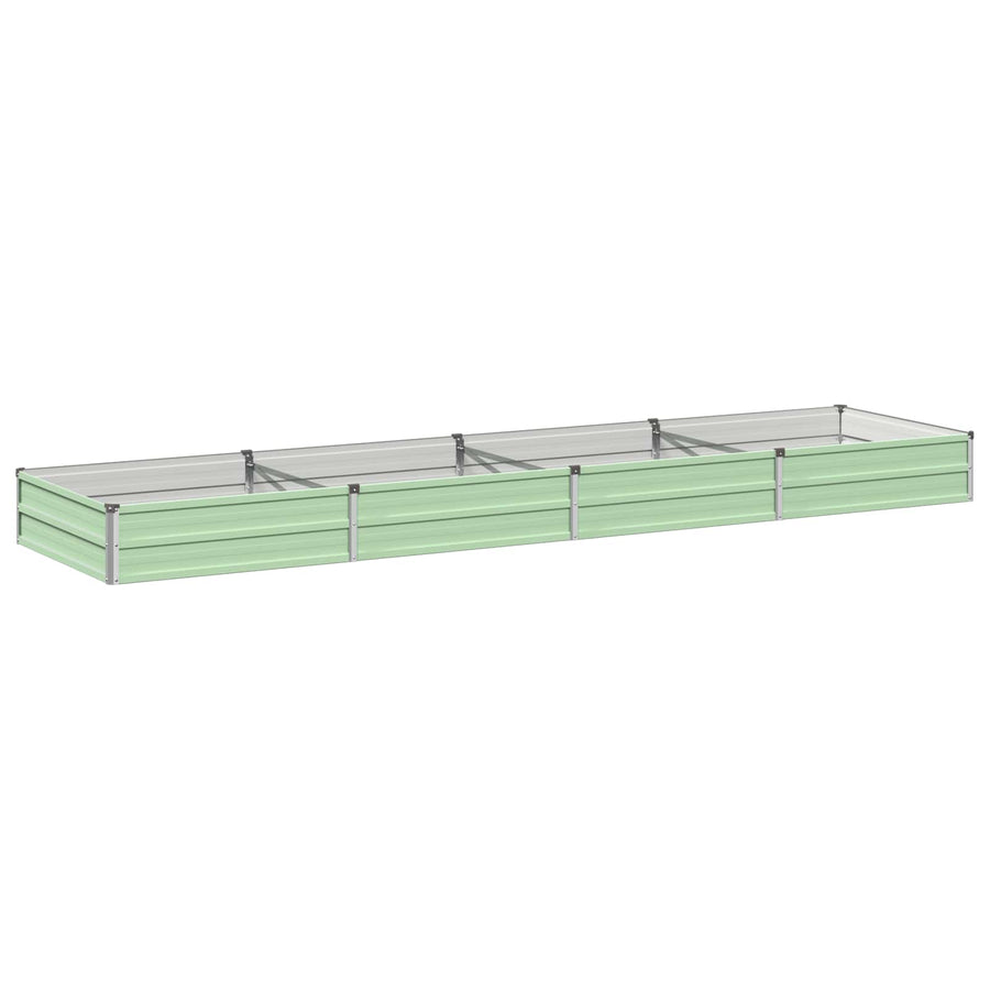 Verhoogd Tuinbed Pastelgroen 320 x 80 x 24 cm koudgewalst staal