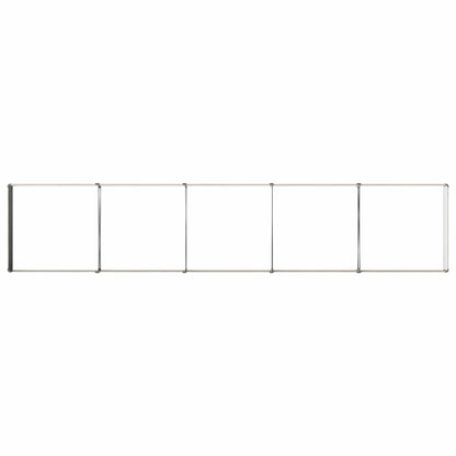 Verhoogd Tuinbed Houtbruin 400 x 80 x 24 cm koudgewalst staal